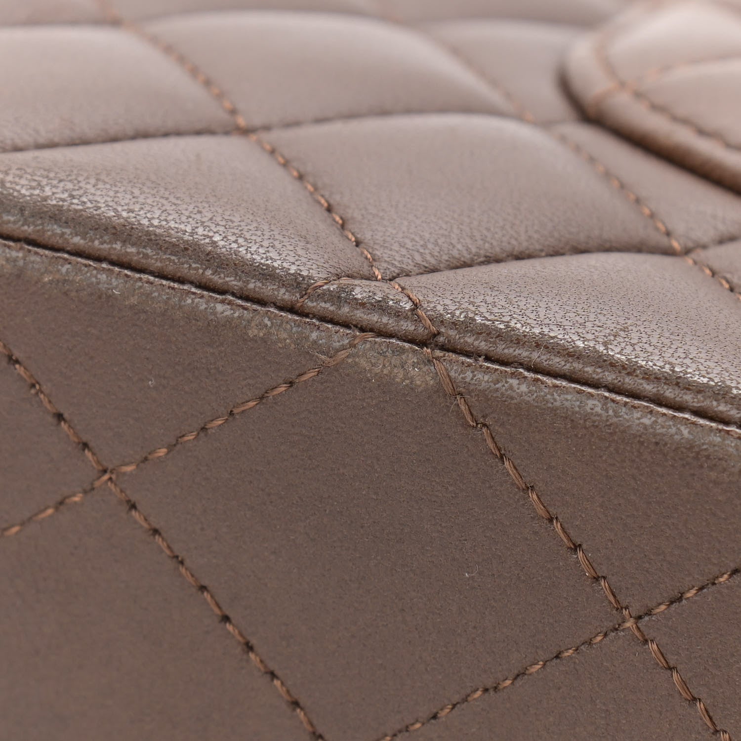 Chanel Lambskin Quilted Medium Double Flap Brown 16 of 18