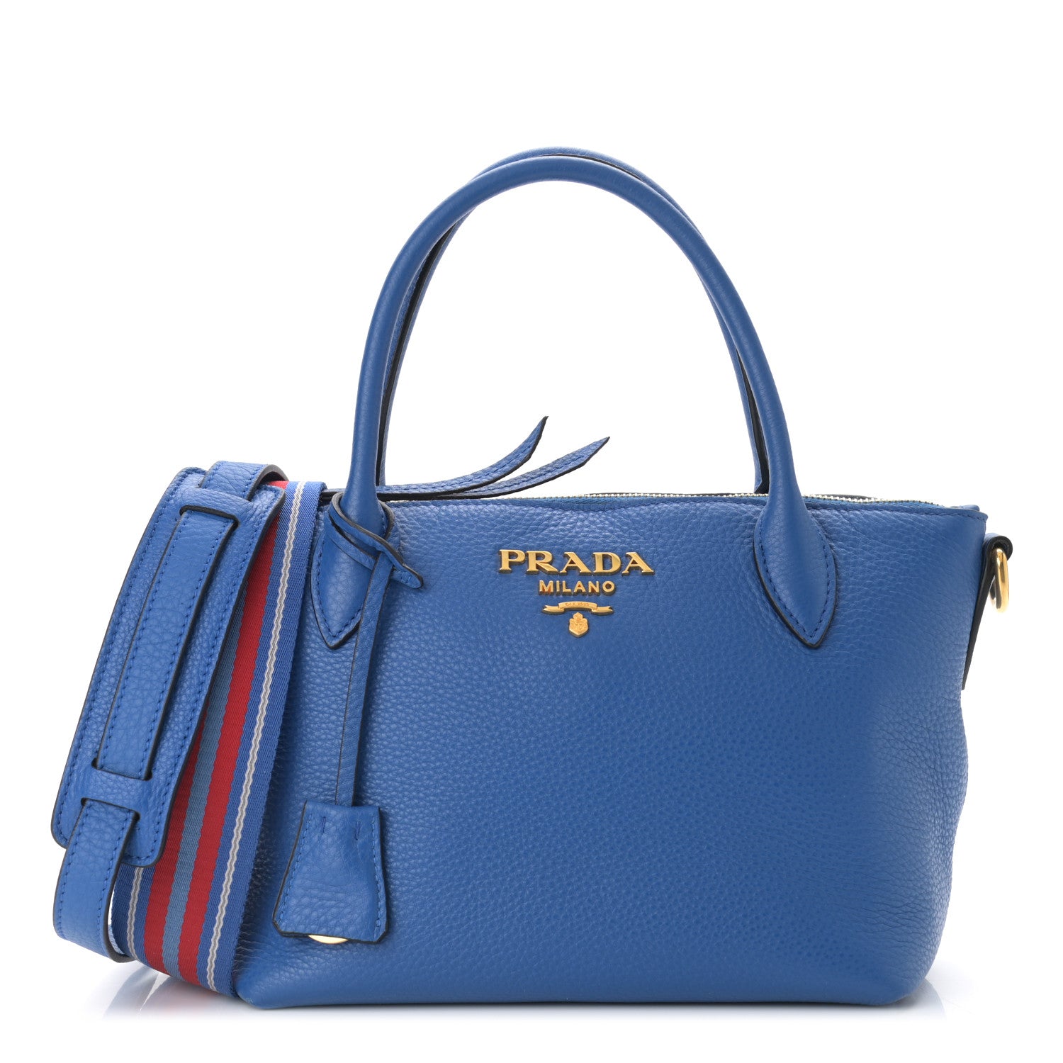 Prada Vitello Daino Tote Azzurro 1 of 11