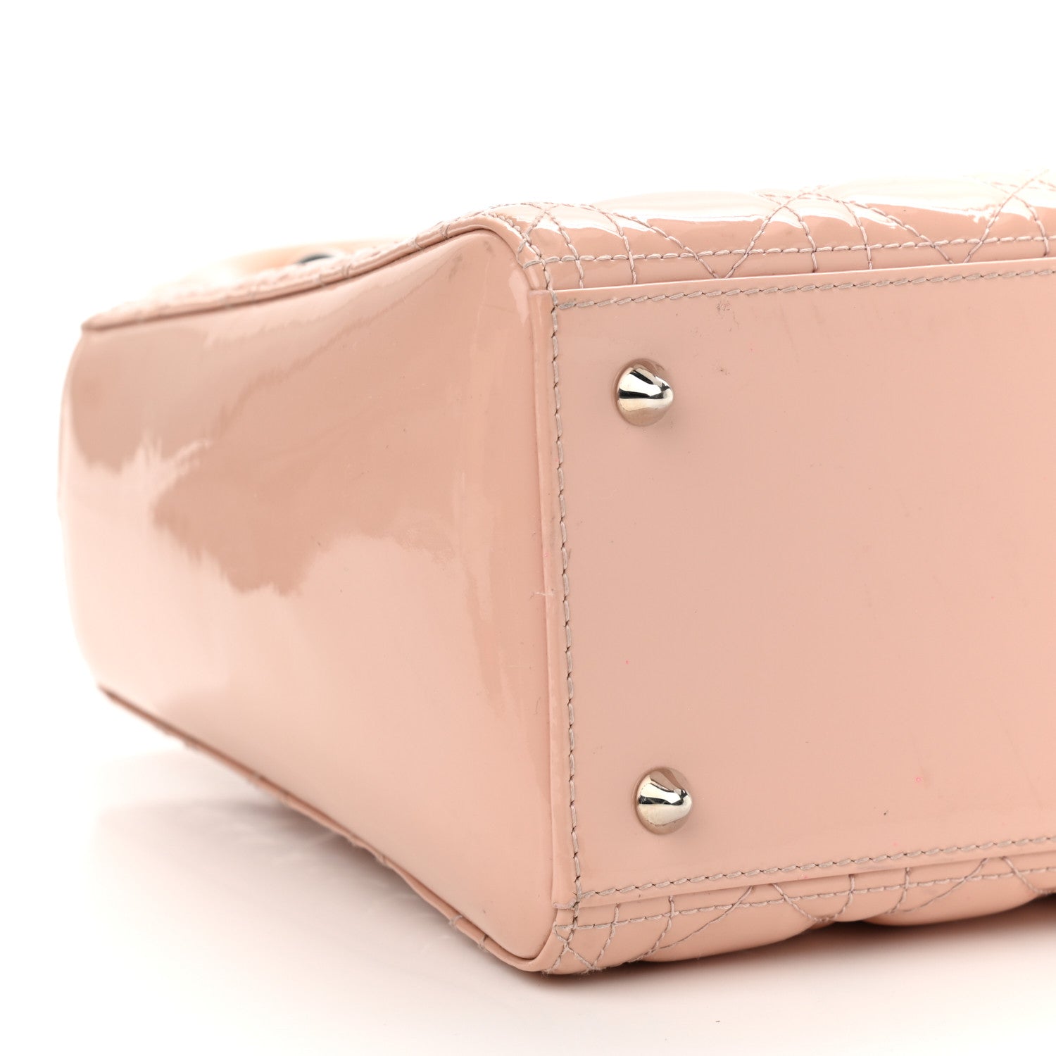 Christian Dior Patent Cannage Medium Lady Dior Rose Clair 5 of 14