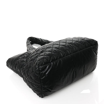 Chanel Nylon Quilted Large Coco Cocoon Tote Black 3 of 11