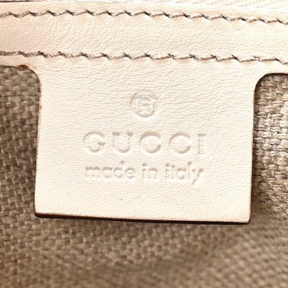 Gucci Monogram Bamboo Horsebit Amalfi Hobo Mystic White 6 of 10