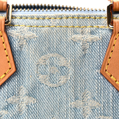 Louis Vuitton Monogram Denim Nano Speedy Sky Blue 6 of 8