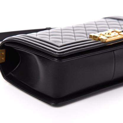 Chanel Lambskin Quilted Medium Boy Flap Black 8 of 9