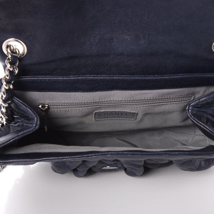 Chanel Washed Lambskin Quilted Medium Chain Around Messenger Blue 5 of 9