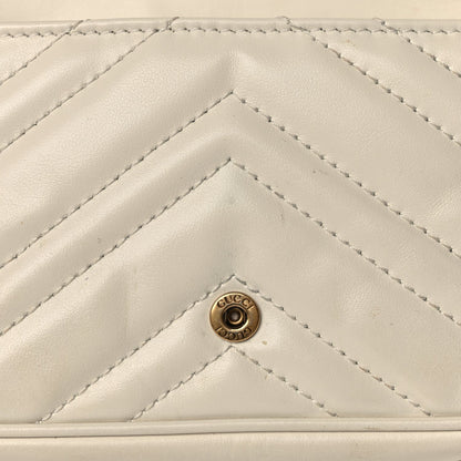 Gucci Calfskin Matelasse Super Mini GG Marmont Shoulder Bag White 11 of 11