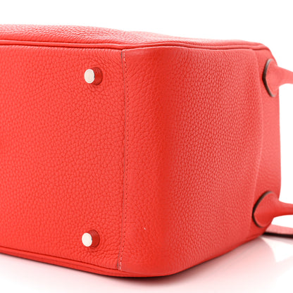 Hermes Taurillon Clemence Lindy 30 Rouge Casaque 10 of 12