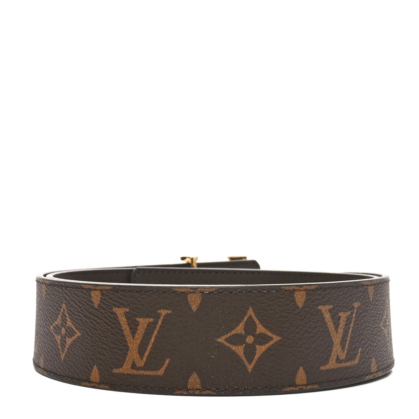 Calfskin Monogram 20mm LV Iconic Reversible Belt 90 36 Brown