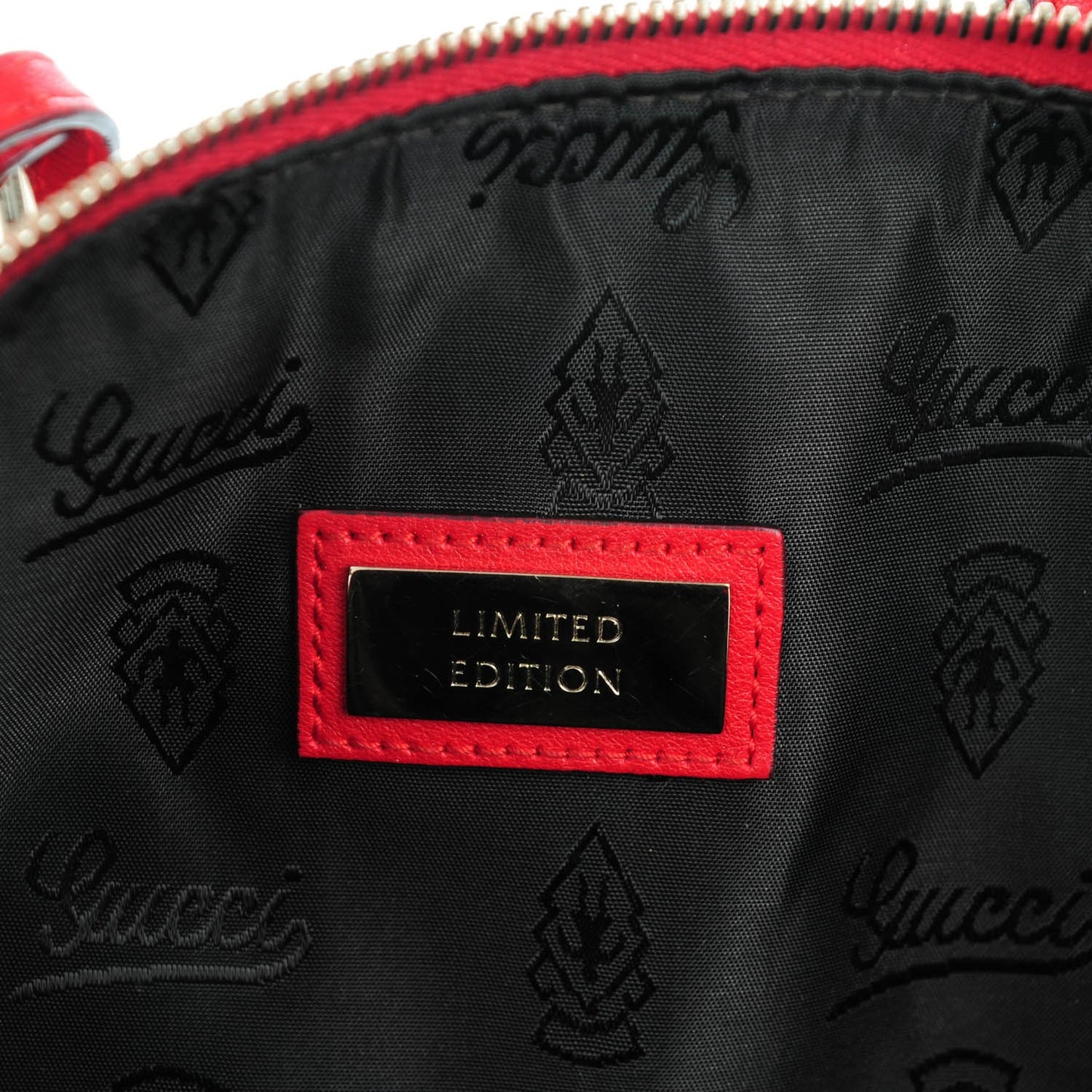Guccissima Large Carry On Duffle Red