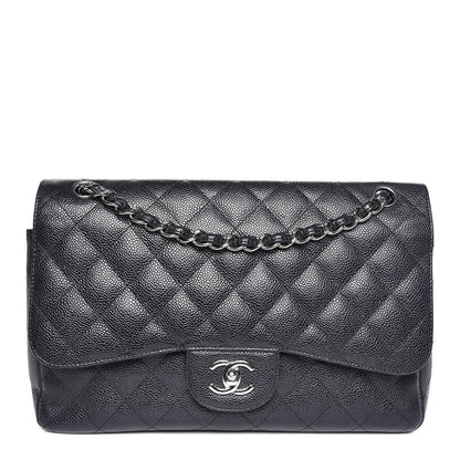 Chanel Caviar Quilted Jumbo Double Flap Black 1 of 12