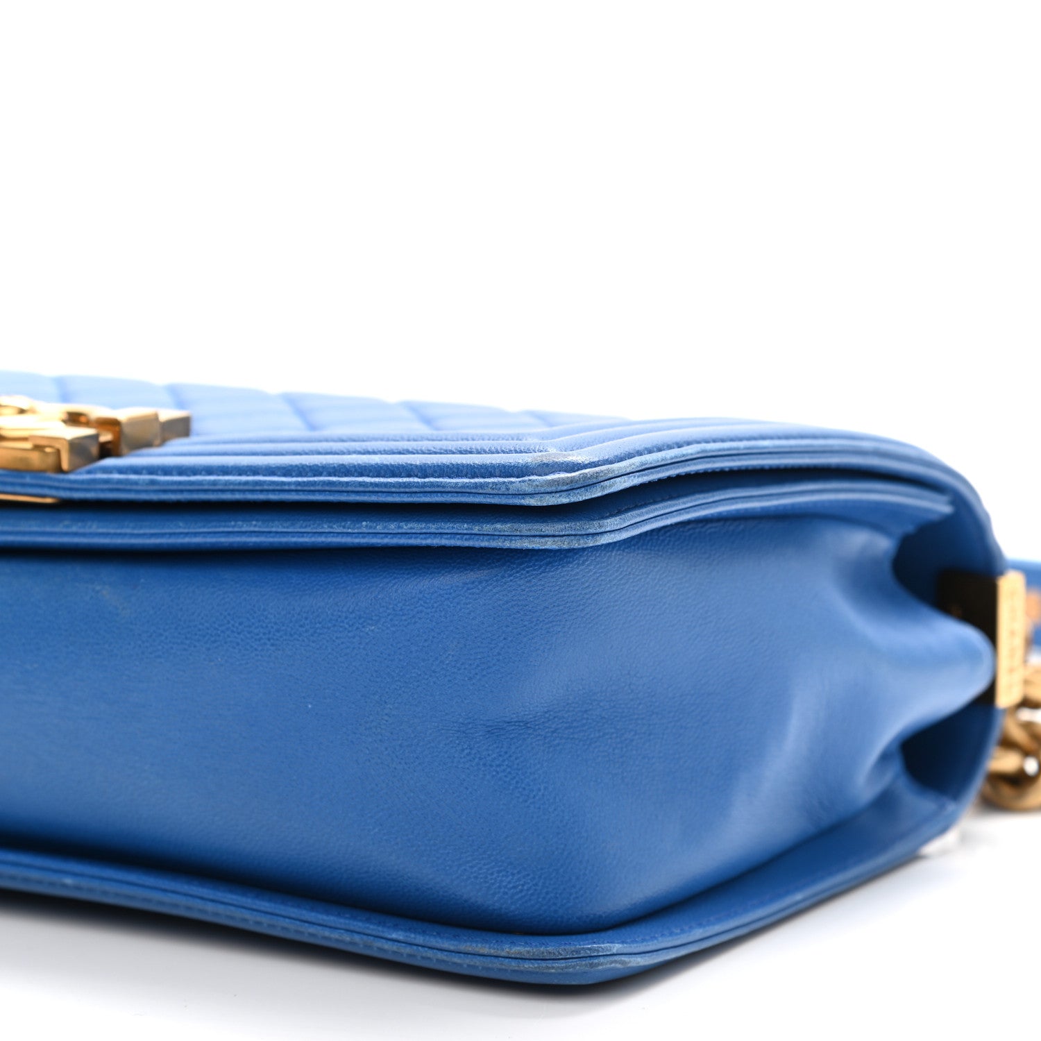 Chanel Lambskin Quilted Medium Boy Flap Blue 10 of 10