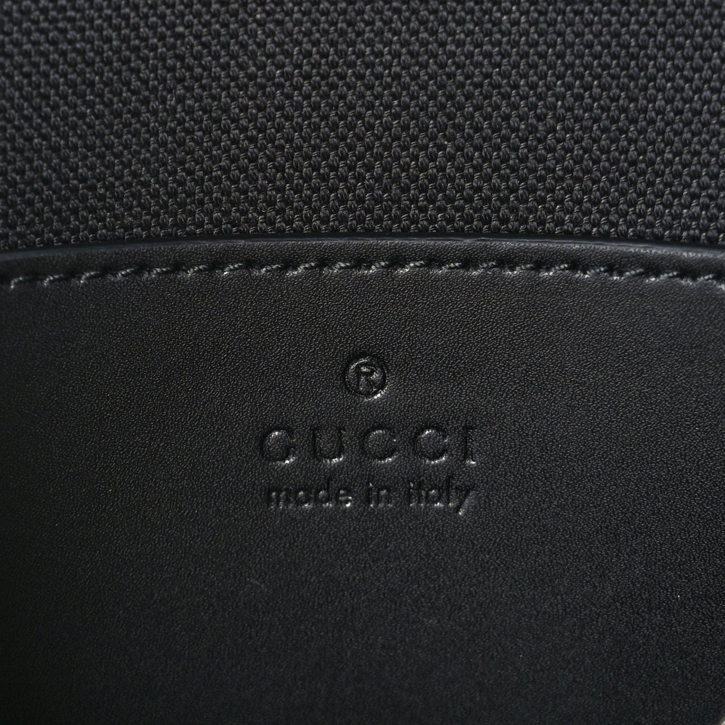 GG Supreme Monogram Web Small Flat Messenger Bag Black Grey