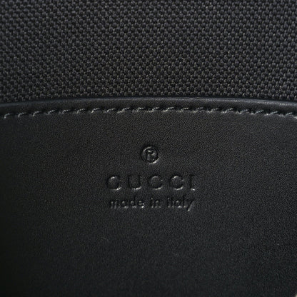 Gucci GG Supreme Monogram Web Small Flat Messenger Bag Black Grey 5 of 8