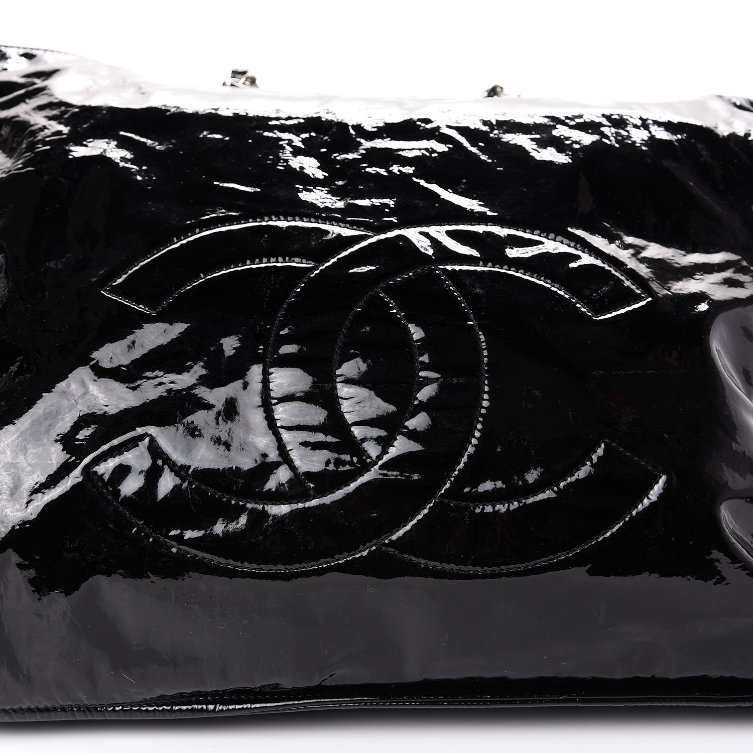 Chanel Patent Bonbons Shopper Tote Black 17 of 18
