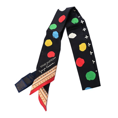 Louis Vuitton X YK Silk Monogram Bandeau Black Multicolor 1 of 3