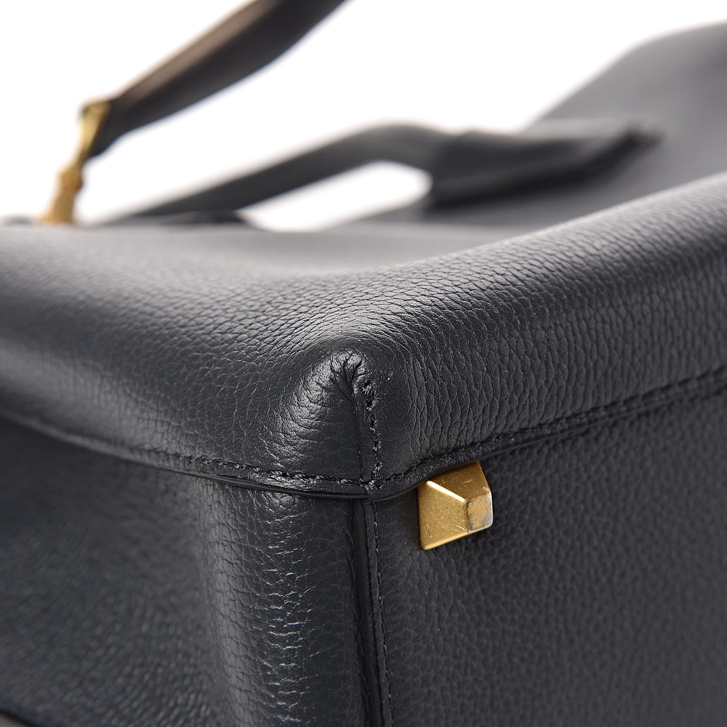 MCM Grained Calfskin Medium Milla Tote Phantom Grey 10 of 17