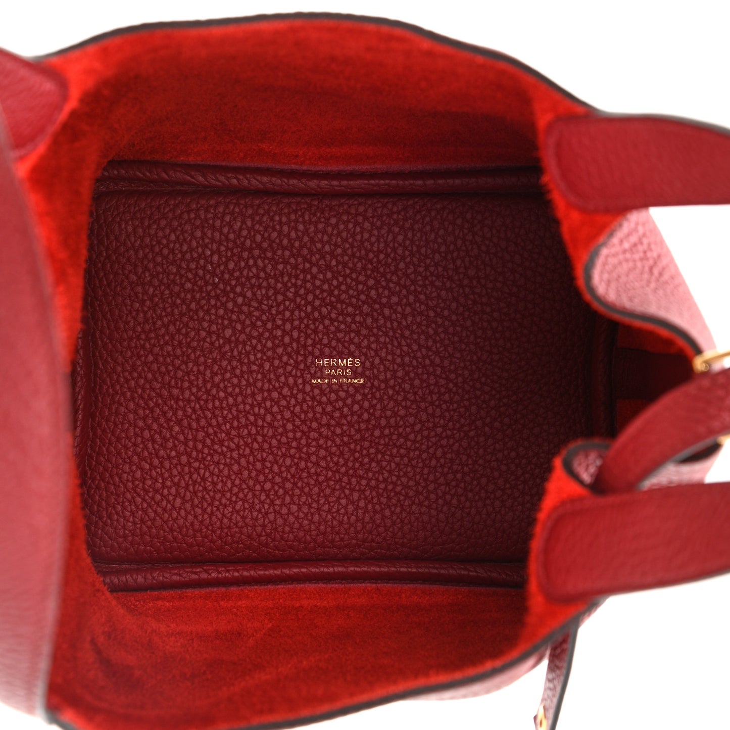 Taurillon Clemence Picotin Lock 18 PM Rouge Grenat