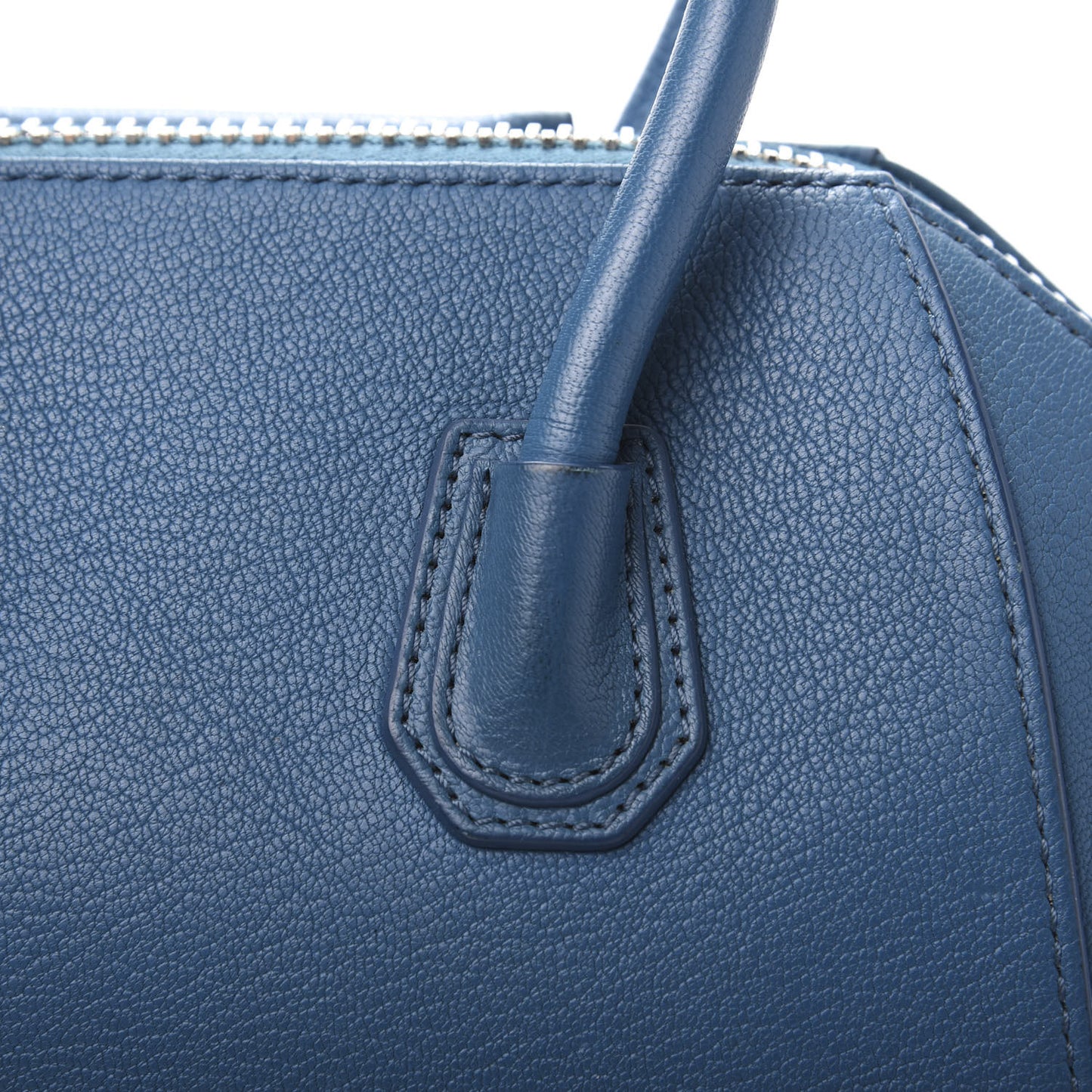 Sugar Goatskin Mini Antigona Medium Blue