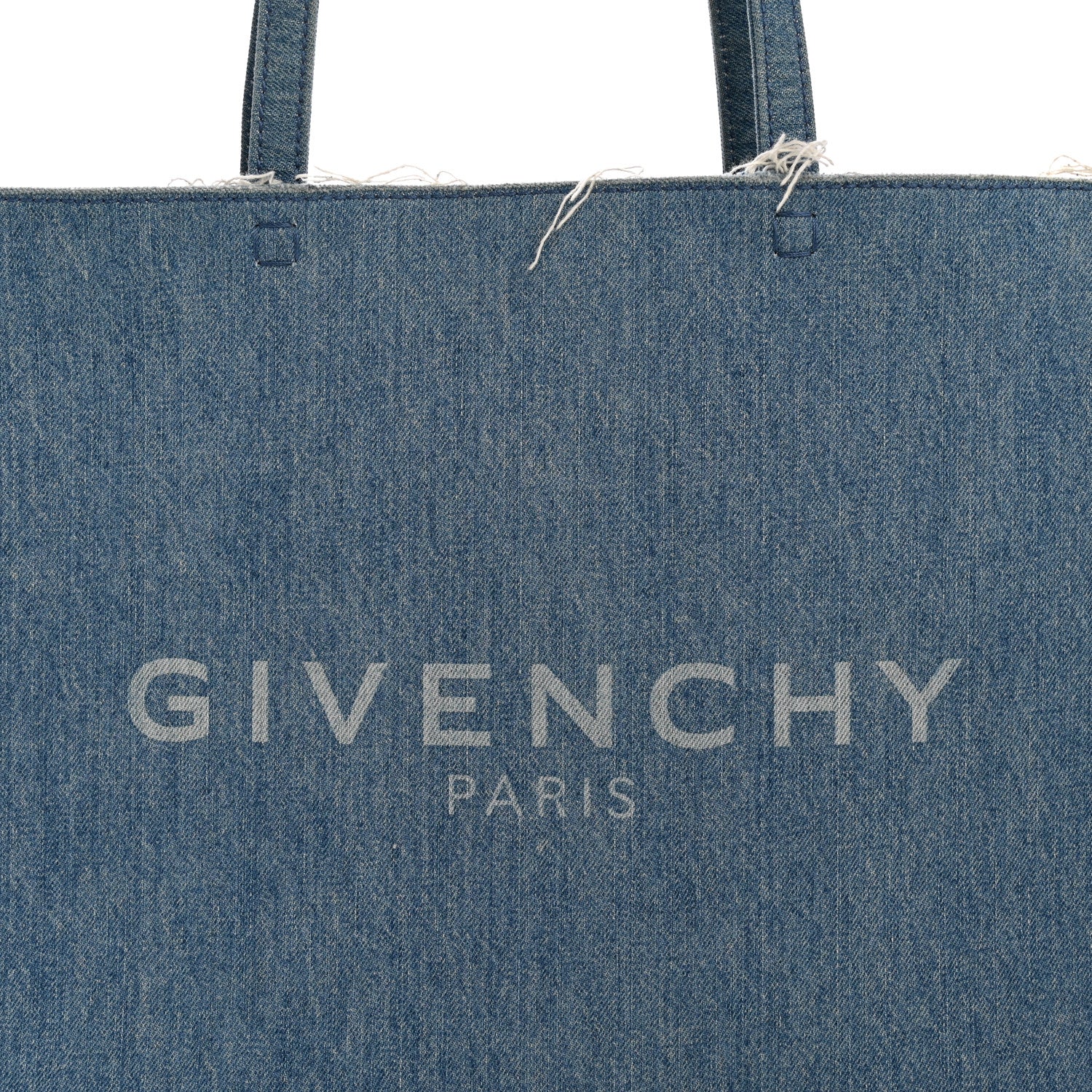 Givenchy Denim Logo Shopping Tote Light Blue 8 of 10