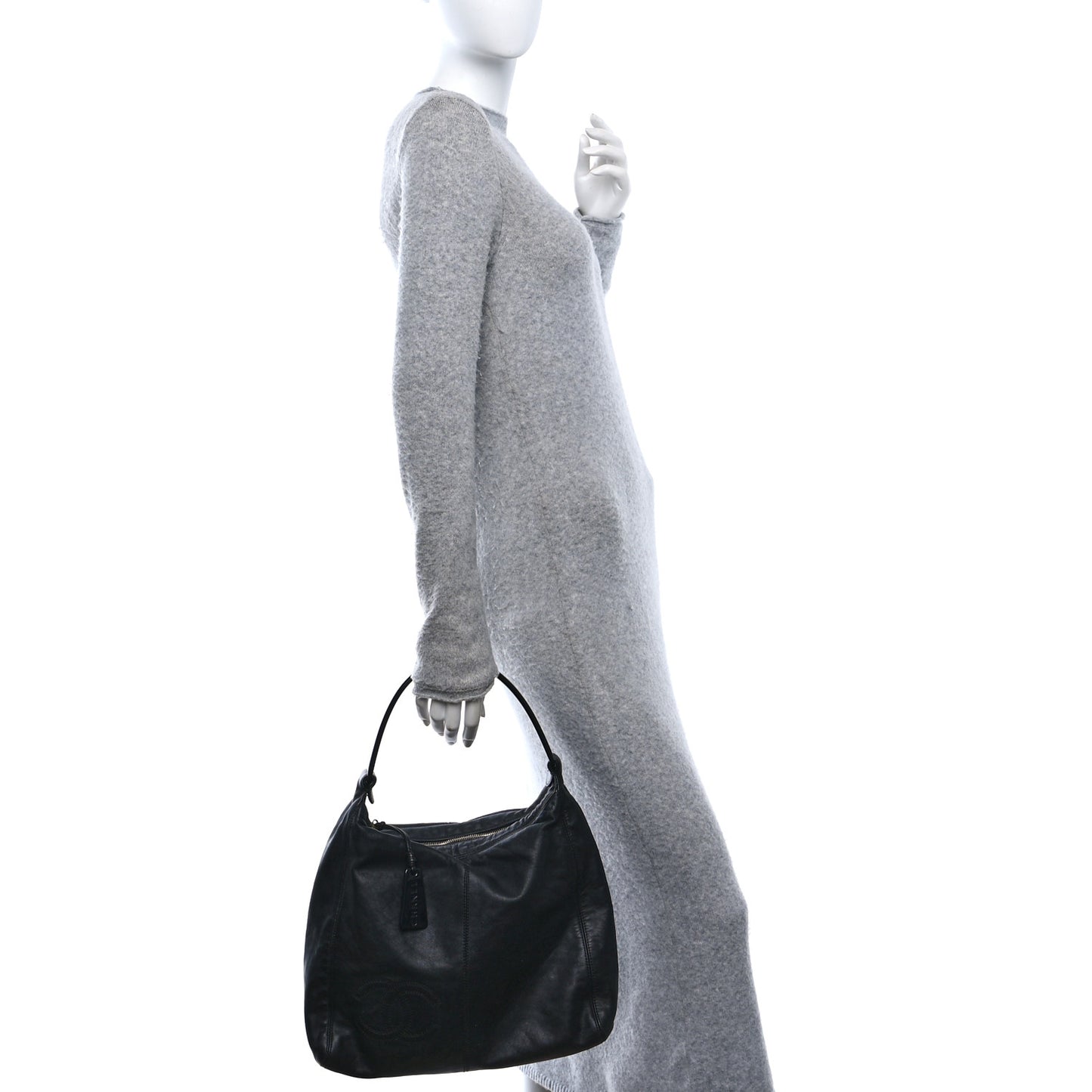 Calfskin CC Hobo Black