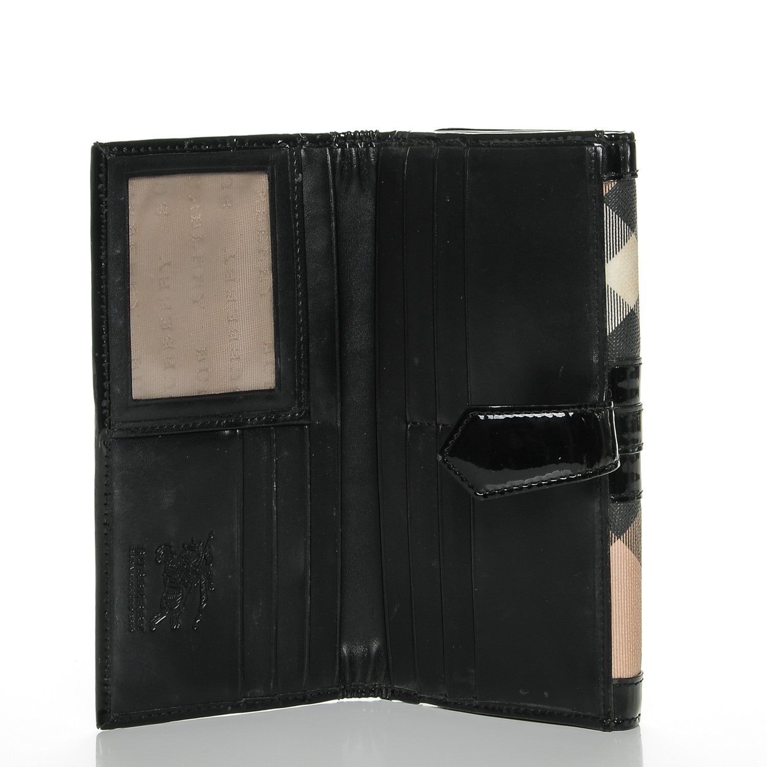 Burberry Supernova Check Penrose Continental Wallet Black 5 of 6