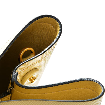 Prada Saffiano Cuir Medium Double Bag Polline 15 of 15