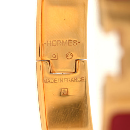 Hermes Enamel Narrow Clic Clac H Bracelet PM Red 2 of 3