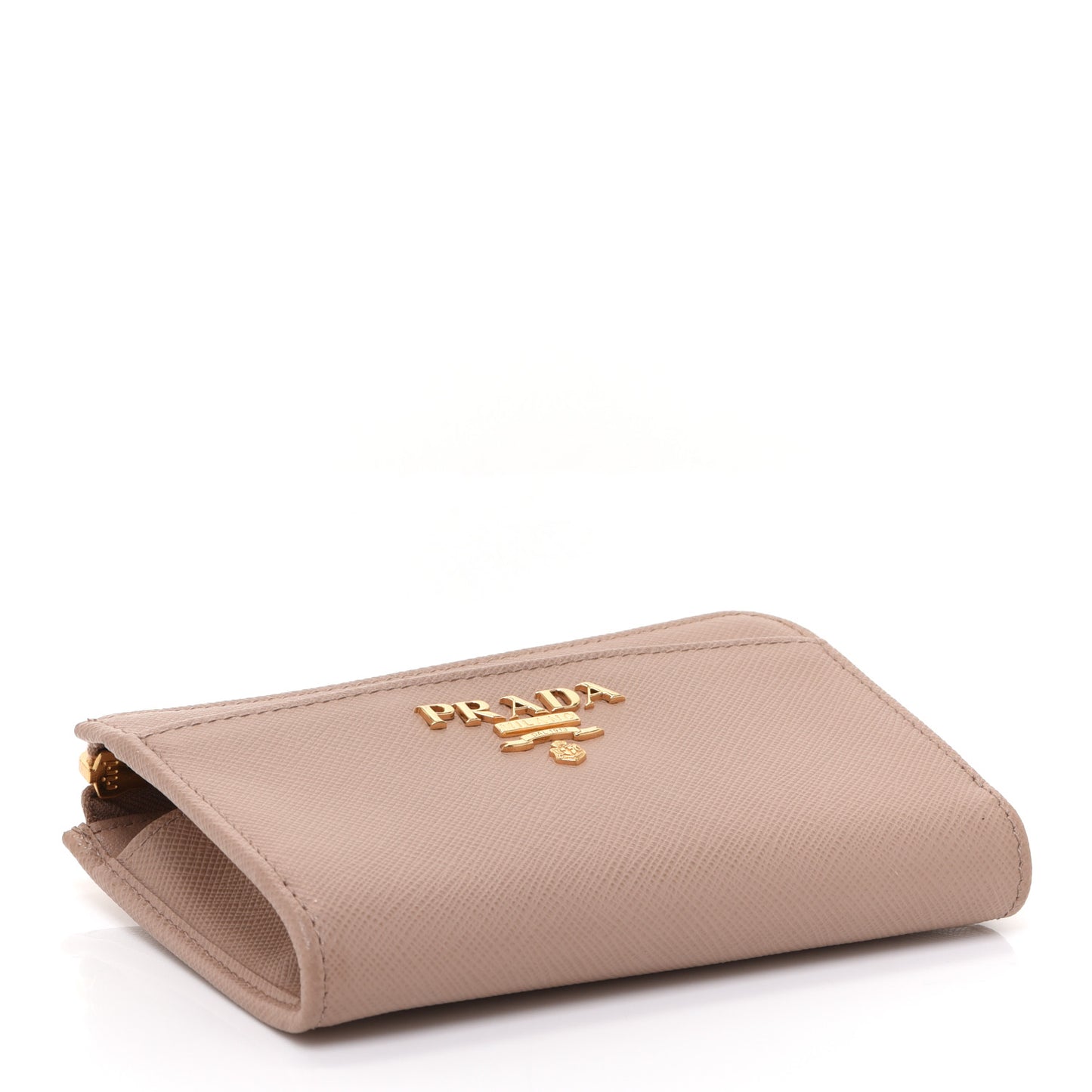 Saffiano Metal Zip Around Keychain Cipria