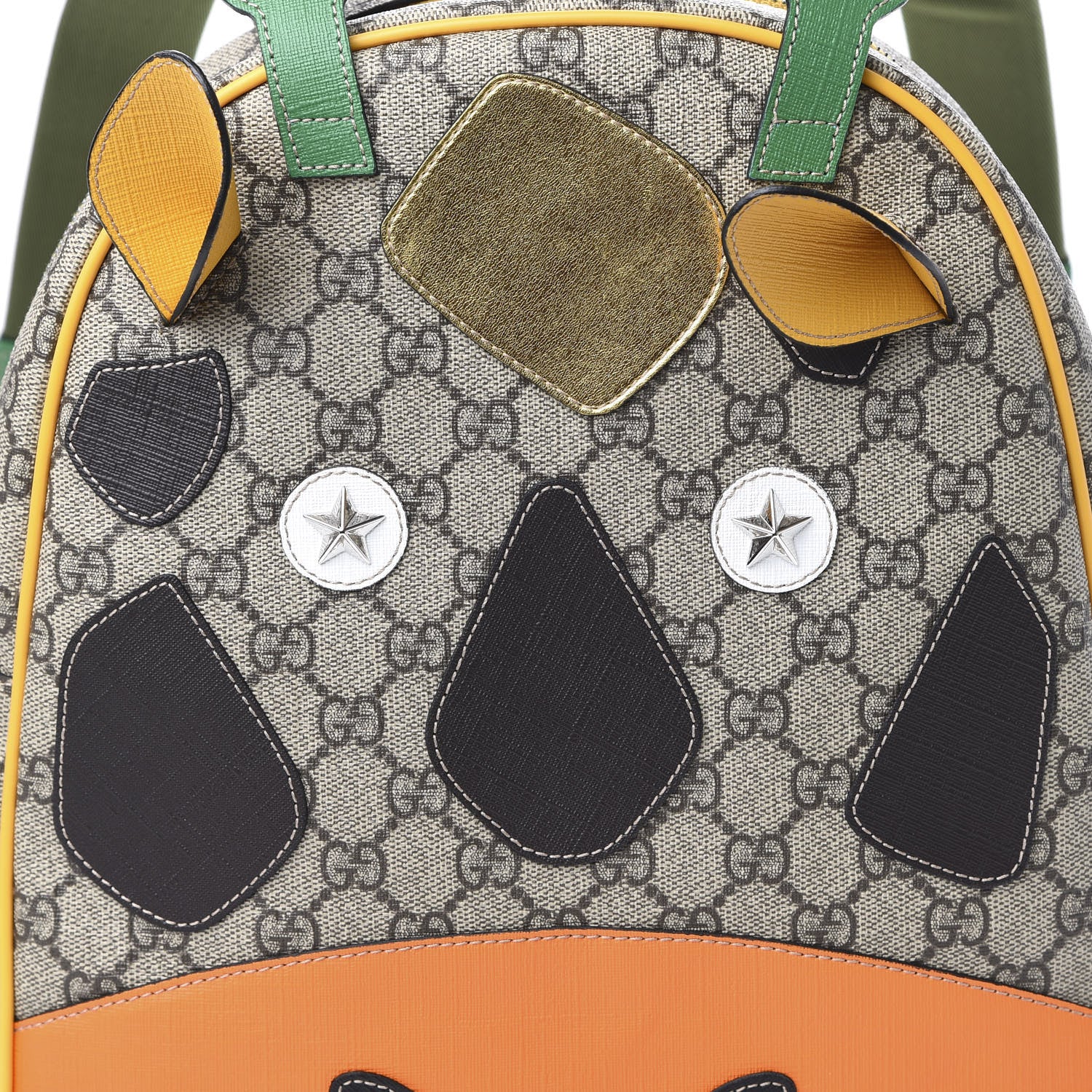 Gucci GG Supreme Monogram Kids Giraffe Backpack Ebony Multicolor 9 of 9