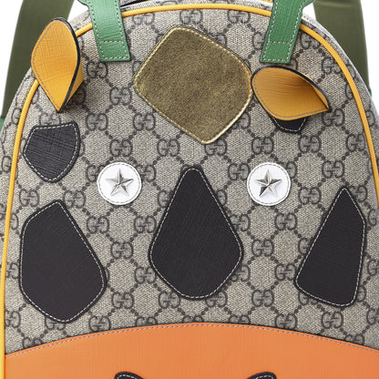 Gucci GG Supreme Monogram Kids Giraffe Backpack Ebony Multicolor 9 of 9
