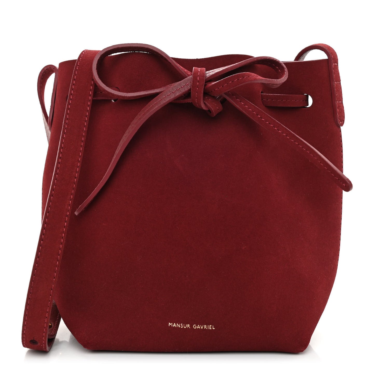 Suede Mini Bucket Bag Rococo