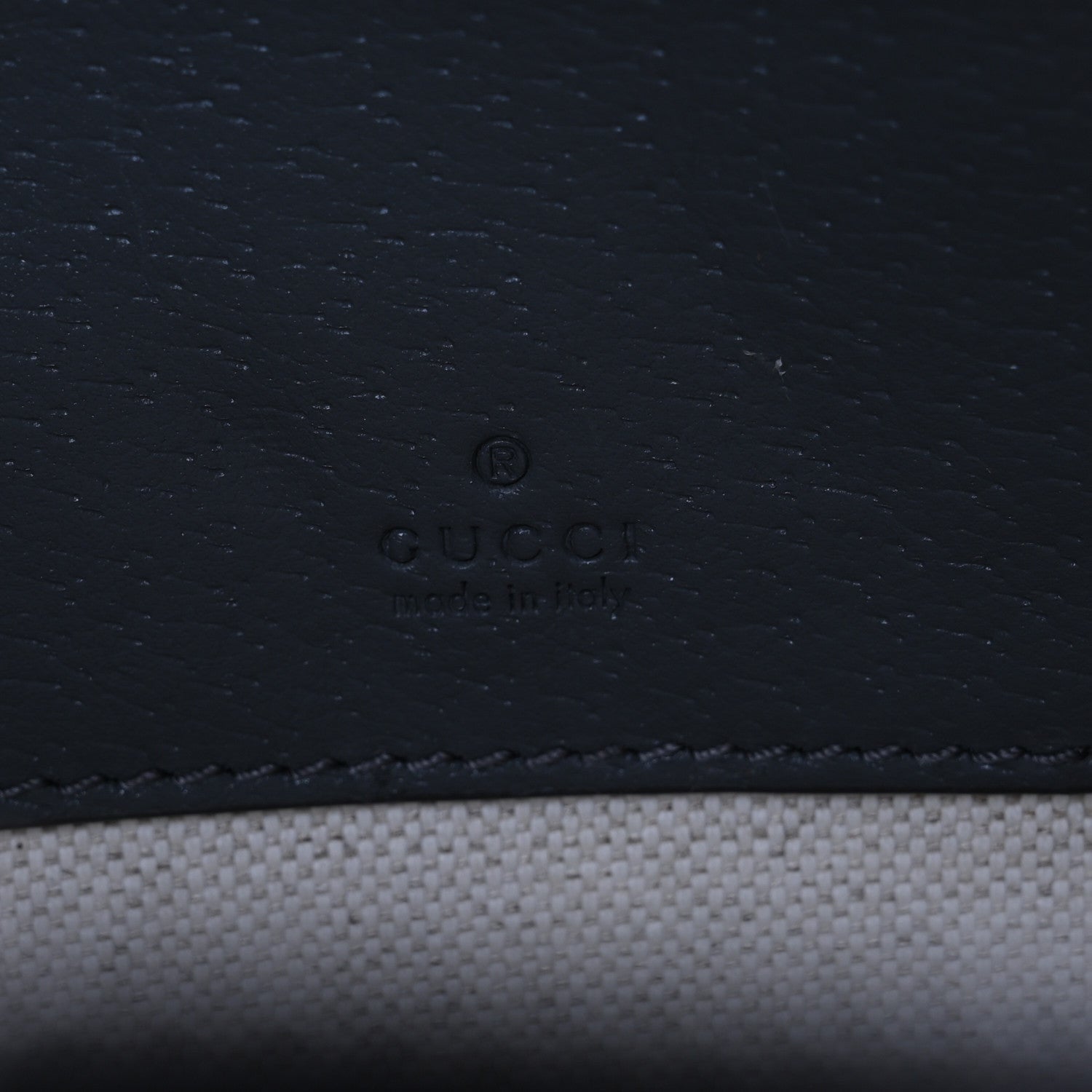 Gucci GG Supreme Monogram Textured Dollar Calfskin Small Ophidia Top Handle Shoulder Grey Black Graphite Grey 6 of 7