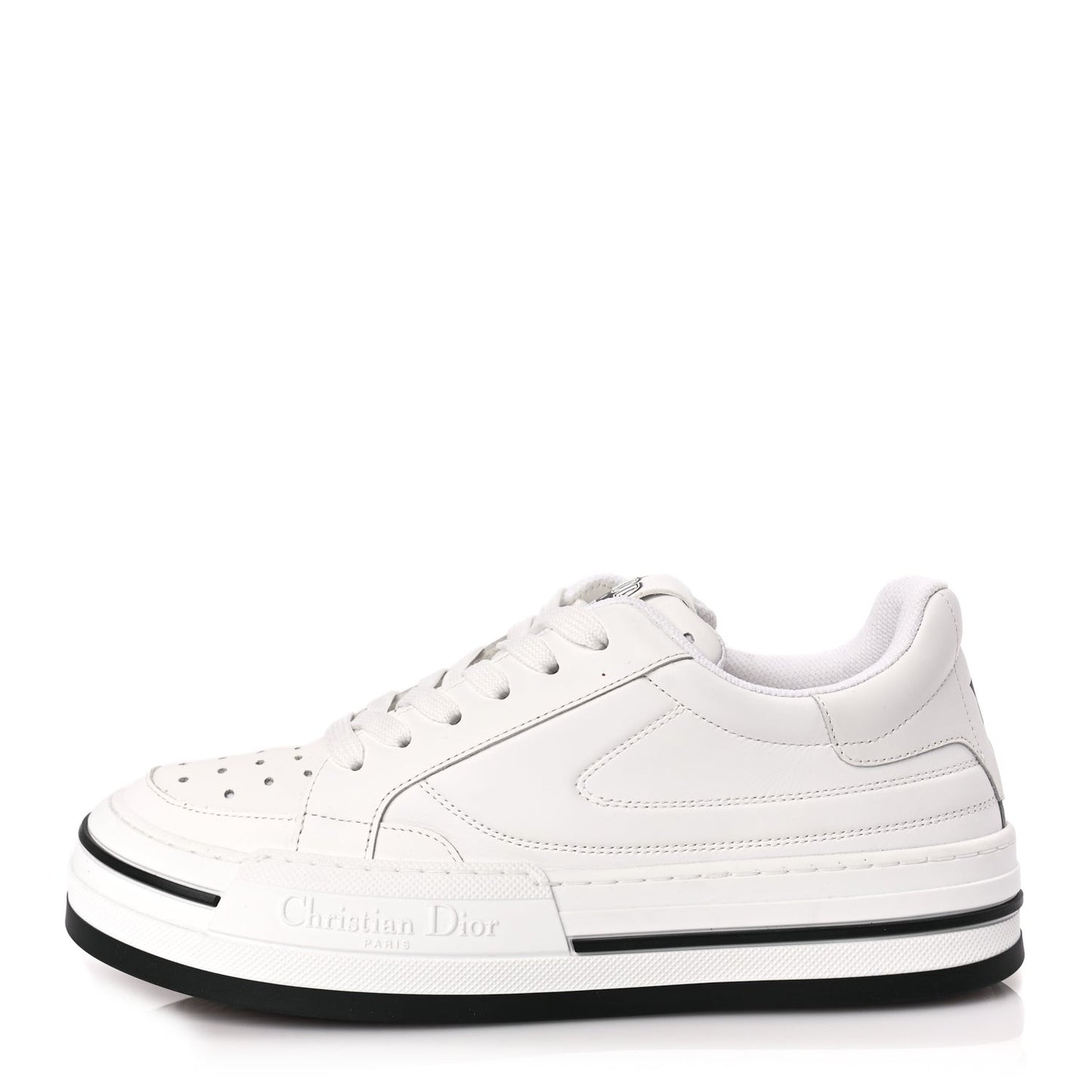Calfskin D-Freeway Low Top Sneakers 39 White