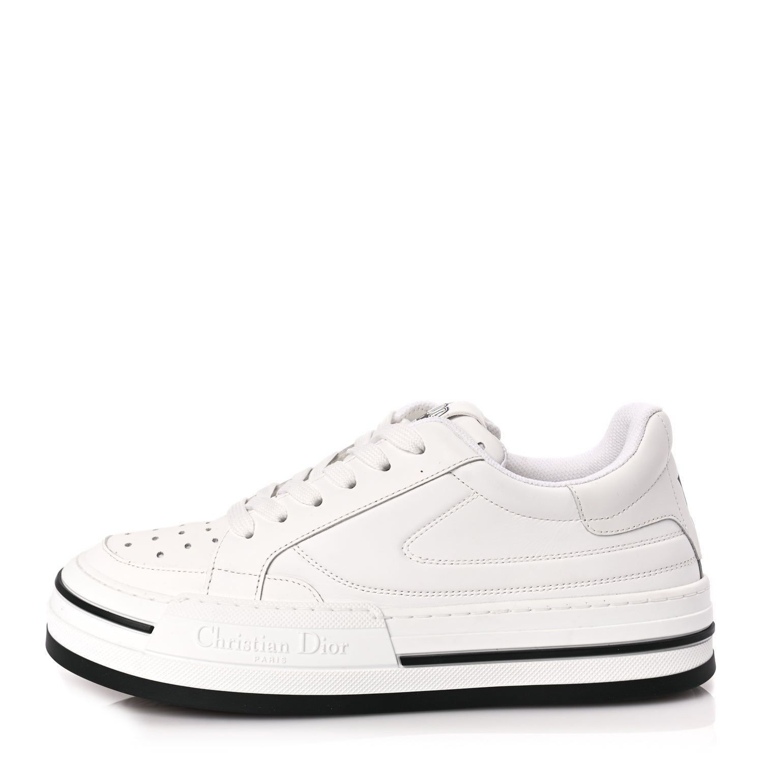 Christian Dior Calfskin D-Freeway Low Top Sneakers 39 White 1 of 9