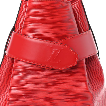Louis Vuitton Epi Sac D'Epaule Castillan Red 7 of 10