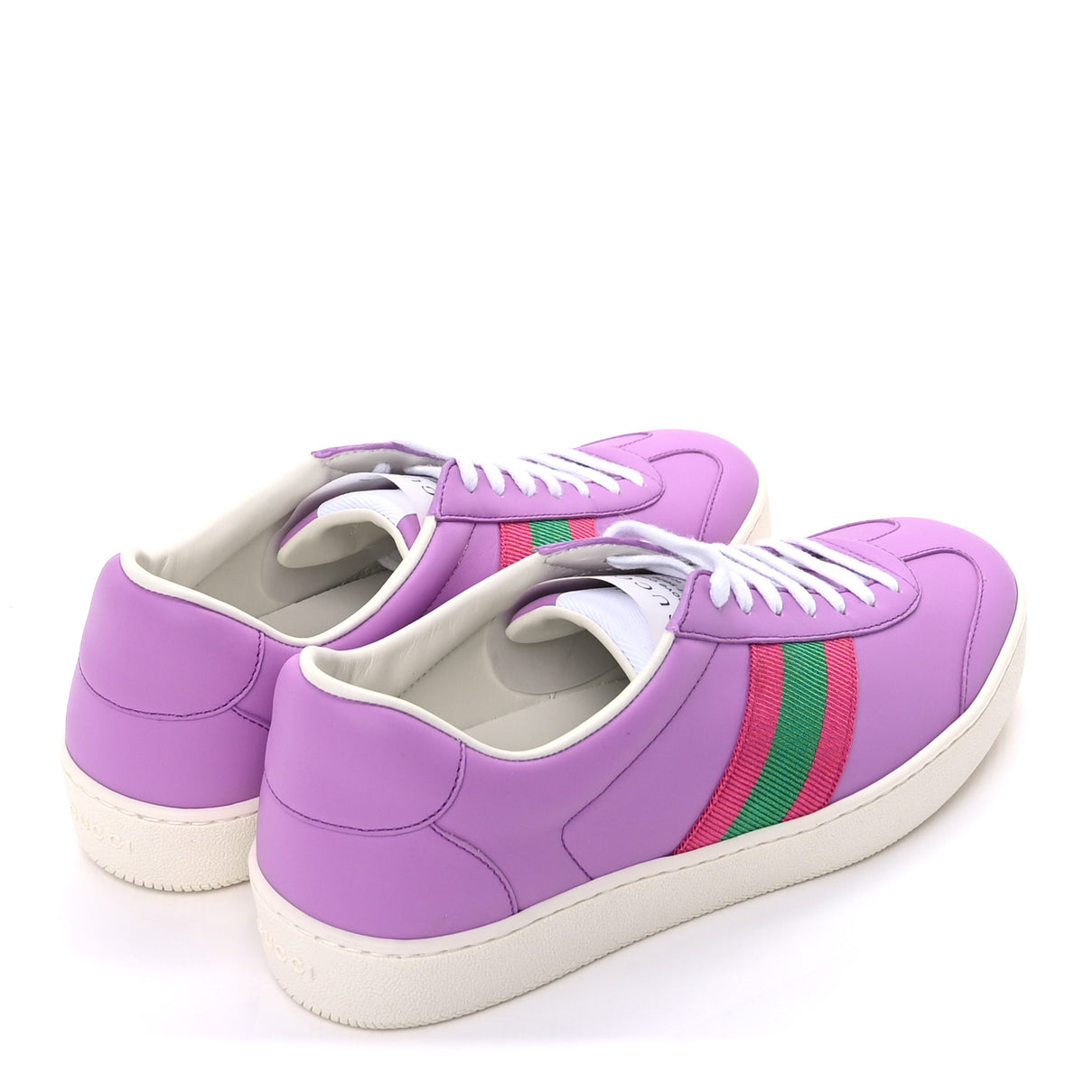 Calfskin Womens New Ace Sneakers 39 Purple