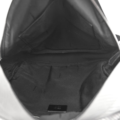 Fendi Nylon Vitello Elite Monster Backpack Navy Silver Multicolor 5 of 11