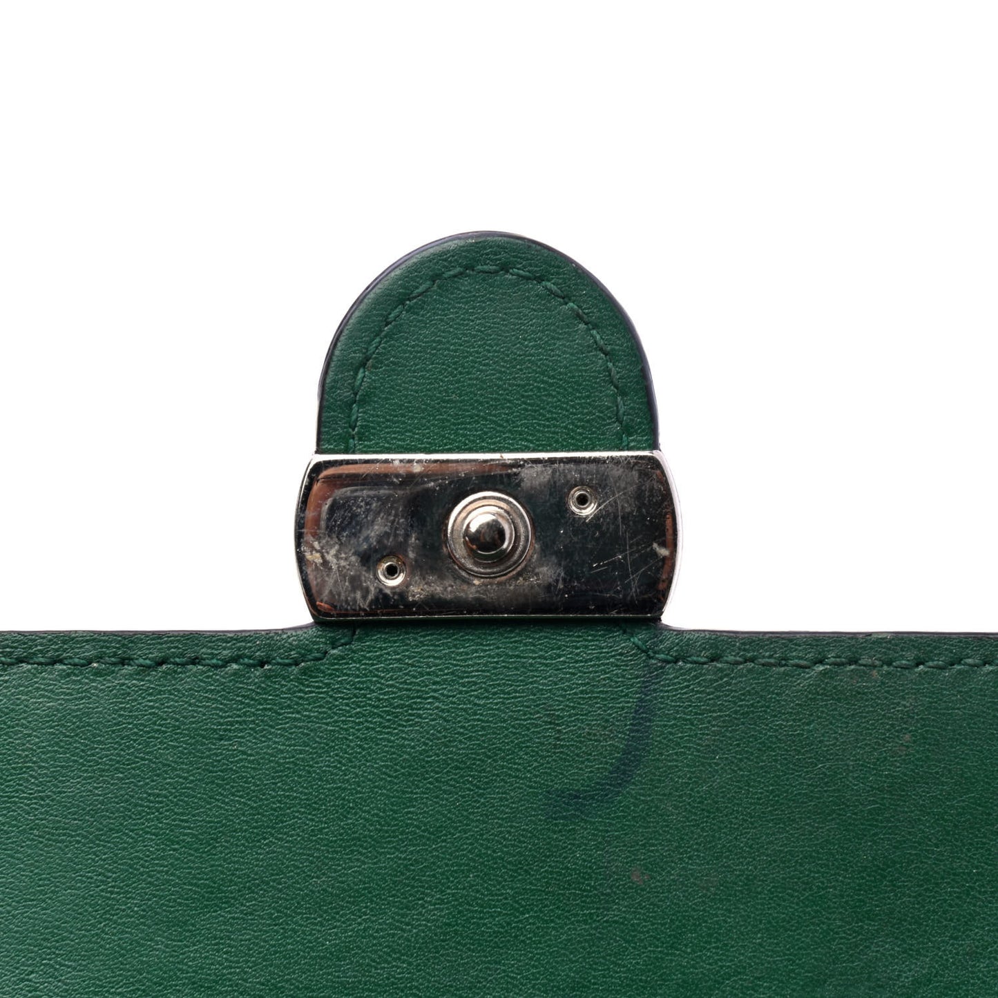 Shade Lux Calfskin Interlocking G Continental Wallet Turtle Green