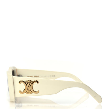 Celine Acetate Triomphe XL 01 Sunglasses CL40282U Ivory 3 of 7