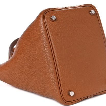 Hermes Taurillon Clemence Picotin Lock 18 PM Gold 8 of 11