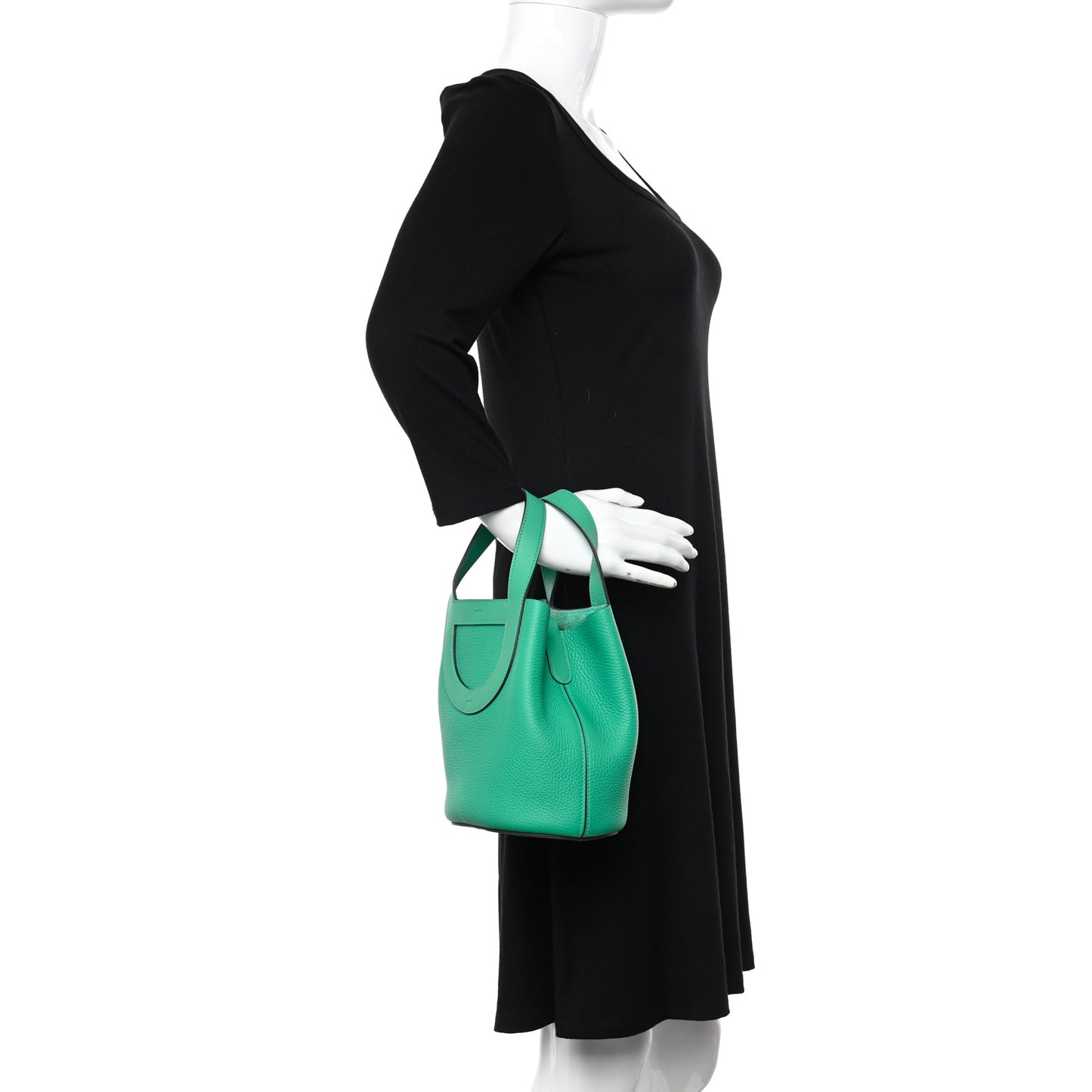 Taurillon Clemence Swift In-The-Loop 18 Bag Vert Comics