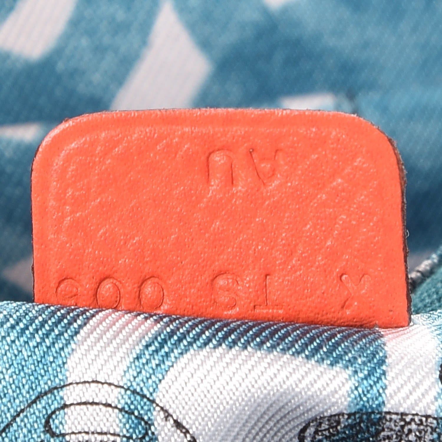 Hermes Epsom Silk'in Compact Wallet Orange Poppy Bleu Saint Cyr 7 of 7