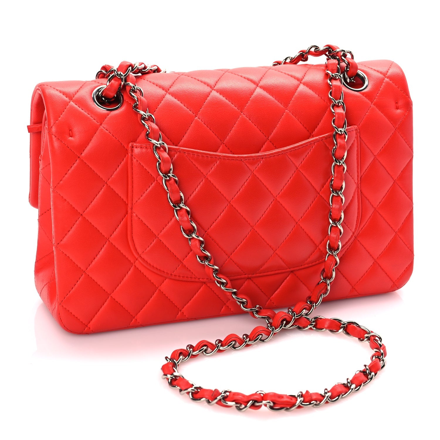 Chanel Lambskin Quilted Medium Double Flap Red 2 of 8