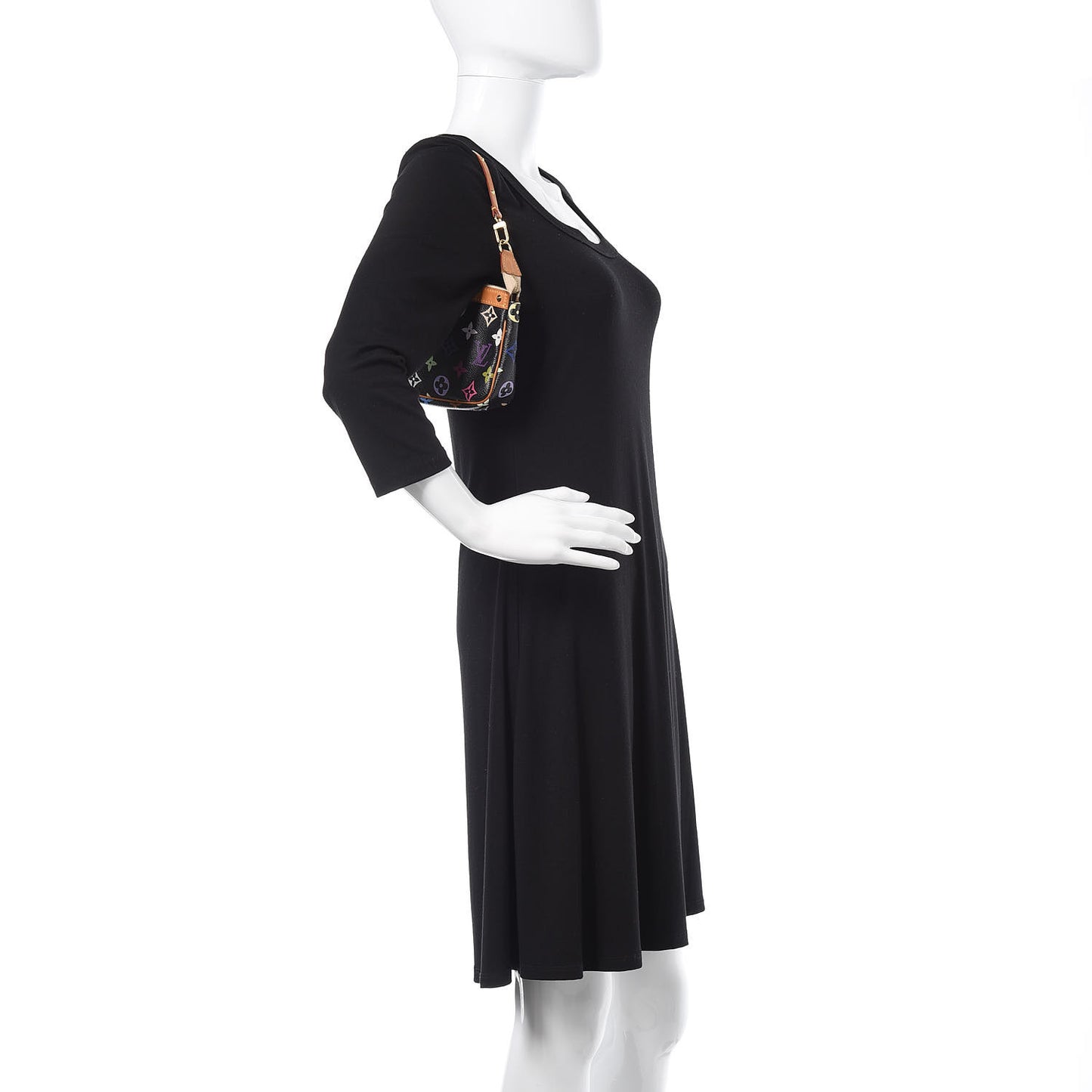 Monogram Multicolor Pochette Accessories Black