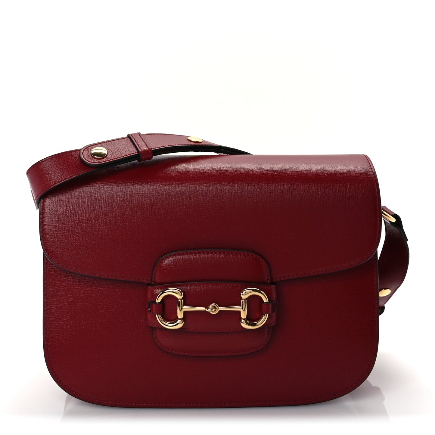 Azalea Calfskin Horsebit 1955 Shoulder Bag  New Cherry Red