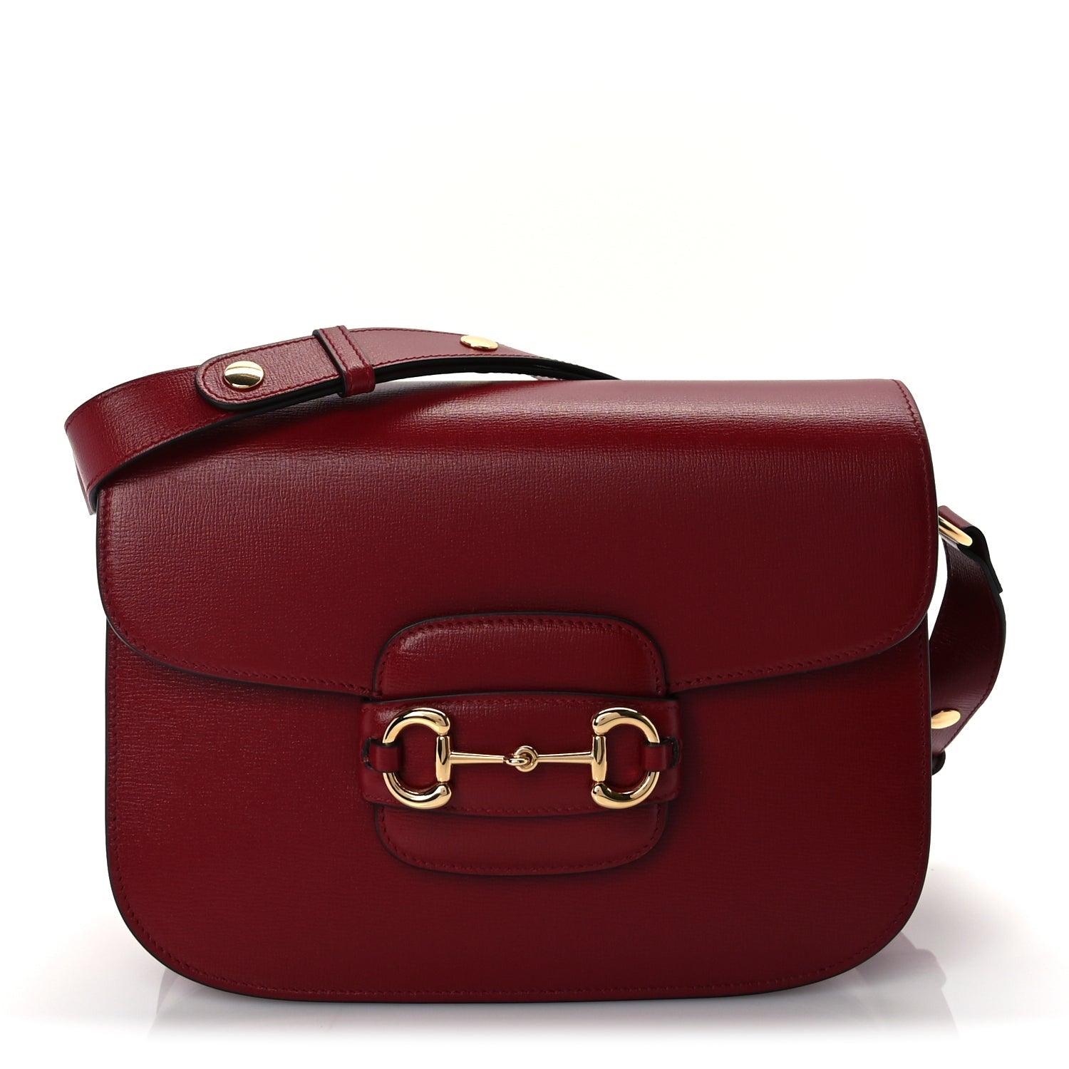 Gucci Azalea Calfskin Horsebit 1955 Shoulder Bag  New Cherry Red 1 of 8