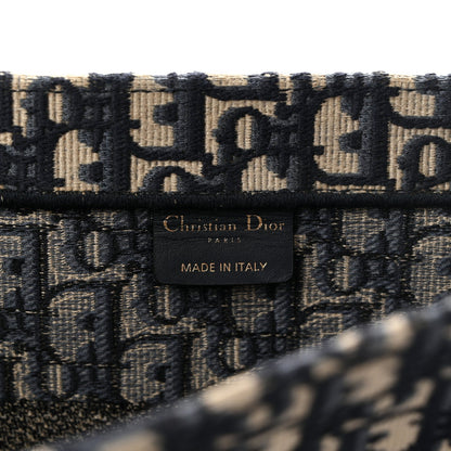 Christian Dior Oblique Medium Book Tote Blue Multicolor 6 of 7