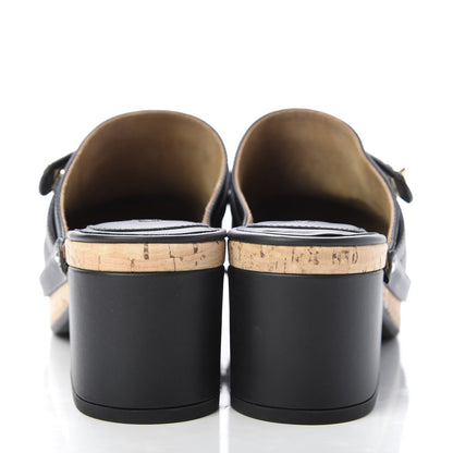 Chanel Calfskin CC Turn Lock Clog 39 Black 6 of 9