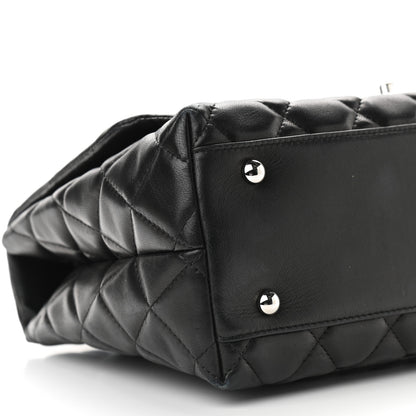 Chanel Lambskin Quilted Kelly Jumbo Flap Bag Black 11 of 16