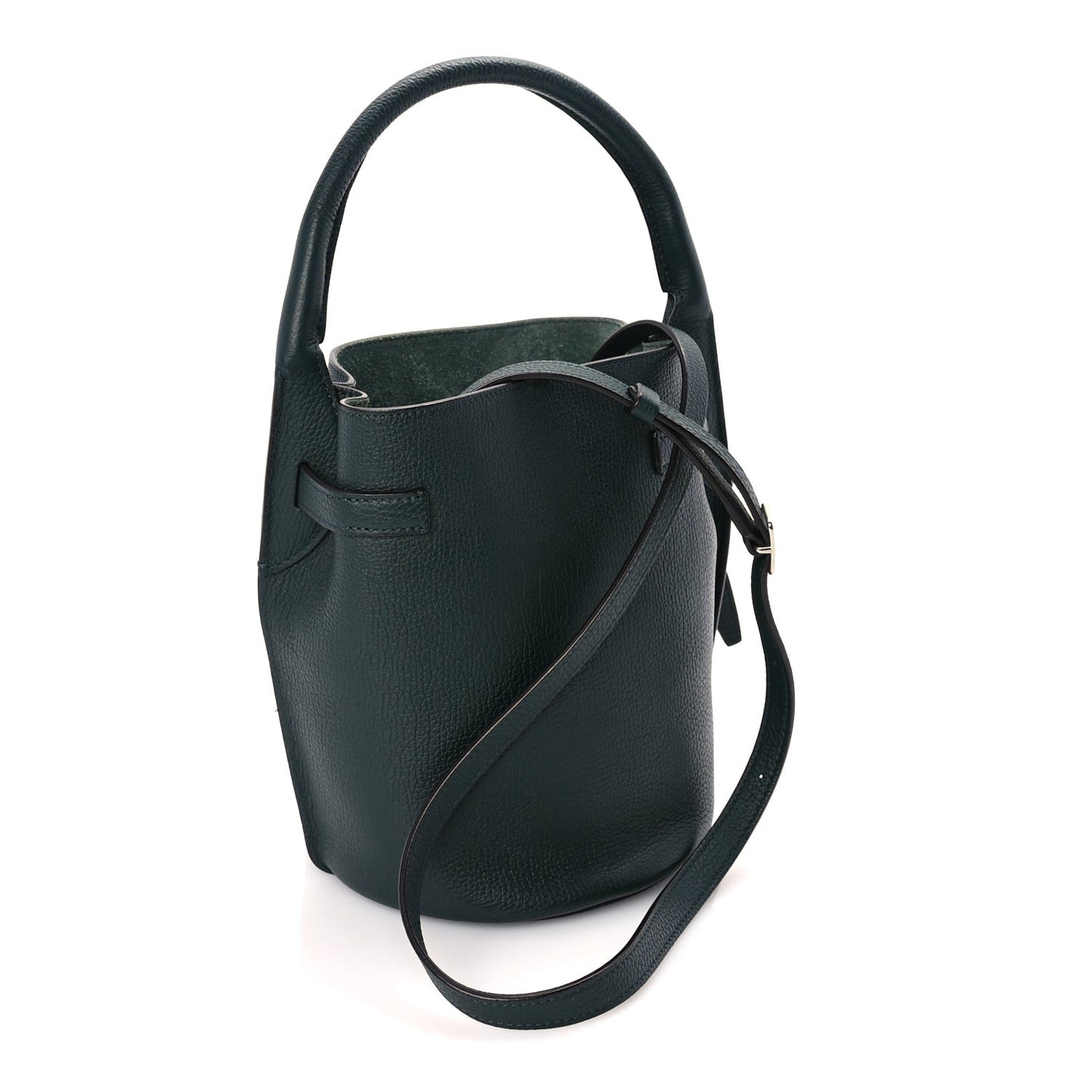 Supple Grained Calfskin Nano Big Bag Bucket  Amazone