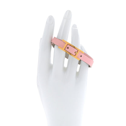 Hermes Swift Behapi Double Tour Bracelet T2 Rose Sakura Gris Perle 2 of 5